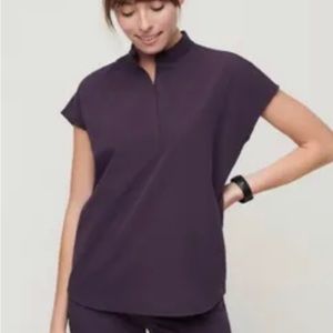 Figs Rafaela scrub top purple shadow